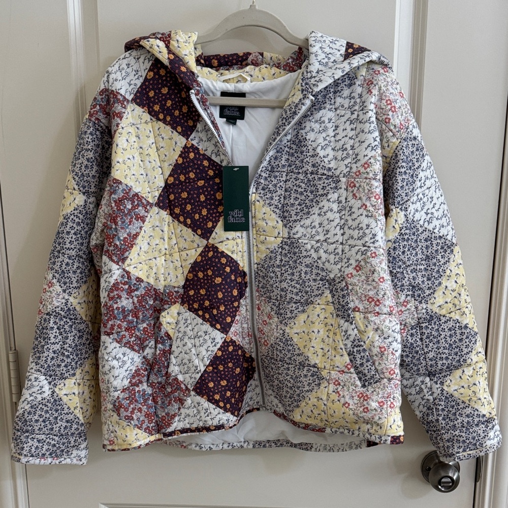 Wild Fable Women’s Patchwork/Quilt Jacket - Size Large NWT